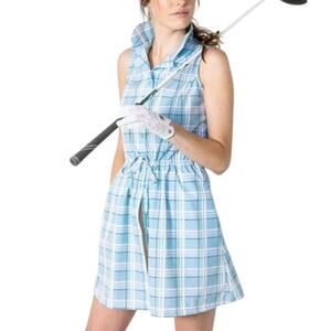 Byrdie Golf Social Plaid Mini Shirt Dress Size M